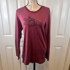 Burgundy Long sleeve shirt